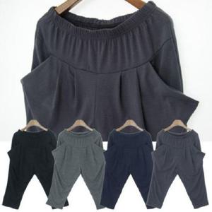 주머니 7부 배기바지 DM5612 바지 팬츠 롤업 바지 크롭 여성