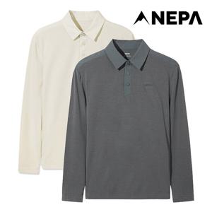 네파 남성 우븐 하이브리드 긴팔 폴로 티셔츠 7M15201