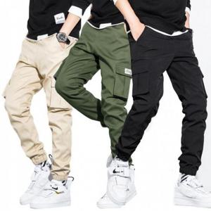 [깨비몰][깨비몰] 남성 카고 포켓 조커 팬츠 면 허리밴딩 바지 (