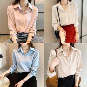 [깨비몰][깨비몰] 여자 데일리 기본 쉬폰 블라우스 셔츠 4컬러 (