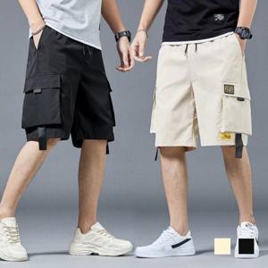 [깨비몰][깨비몰] 남성 여름 데일리 옆라벨 카고반바지 포켓팬츠