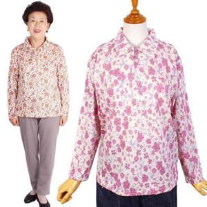 [할마마마][할마마마] 보들카라지퍼긴팔티 할머니옷선물 봄가을