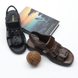 [할마마마][할마마마] 중년남성통가죽샌들 아저씨샌달 할아버지