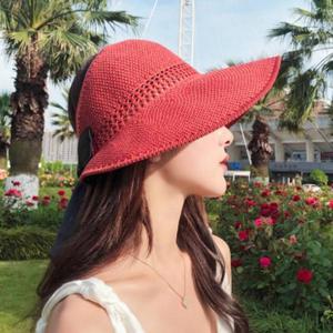 [깨비몰][깨비몰] 여성 봄 여름 데일리 밀짚 라탄햇 썬캡 모자 (