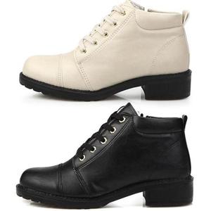 [깨비몰][깨비몰] 여성/국산/워커화/통굽/워커부츠/옆지퍼신발 (