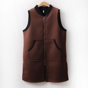 [강물처럼]아이우먼 베타집업롱베스트 MN7329M312 빅사이즈 (121