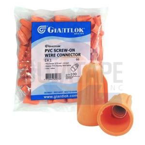 배선작업 자이언트록 PVC 와이어 콘넥터 황색 100개입 EK-1