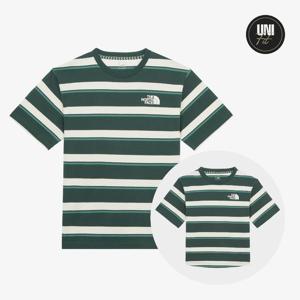 노스페이스  (NT7UR28B) 듀로 스트라이프 반팔 티셔츠
