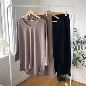 [강물처럼]빅사이즈사랑해요 Q352L312 루즈기모양트임투피스 RA