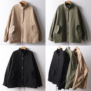 [강물처럼]위쉬몰 DL 스트링포켓하이넥야상(F870H312) 빅사이즈