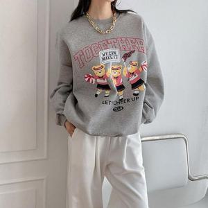 [강물처럼]아이우먼 위캔베어기모나염맨투맨 MAO827M312 빅사이