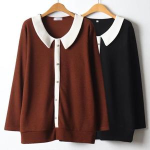 [강물처럼]위쉬몰 OL 둥근카라배색긴팔티(J602H311) 빅사이즈 (1