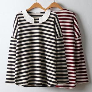 [강물처럼]위쉬몰 OL 둥근카라배색단가라티(J566H311) 빅사이즈