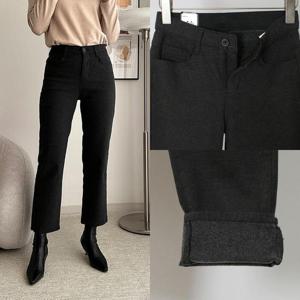 [강물처럼]위쉬몰 LO 츠타일기모일자팬츠839(Q277H312) 빅사이즈