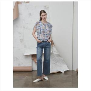 올리비아로렌 HC04 비죠 장식 와이드핏 데님 팬츠 VOCMP5M3231