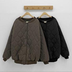 [강물처럼]빅사이즈사랑해요 Q218L311 클라우드누빔퀼팅점퍼 RD