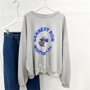 [강물처럼]아이우먼 큐티수달프린팅맨투맨 TON408M210 빅사이즈