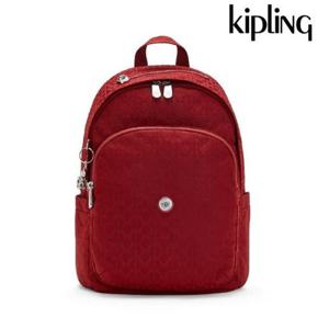 [키플링]키플링 16리터 데일리백팩  델리아 시그니처 레드 KMCBA15 SGRD