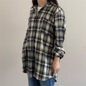 [강물처럼]아이우먼 데일리체크패턴남방 CRN440M210 빅사이즈 (9