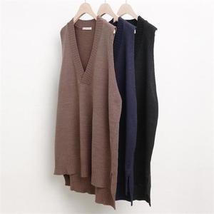 [강물처럼]빅사이즈사랑해요 w120L210 여유 브이 니트 베스트 RM