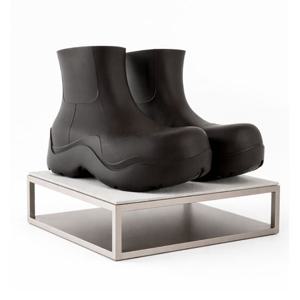 여성 보테가 베네타 퍼들 앵클 레인 부츠 폰덴테 640045V00P02113