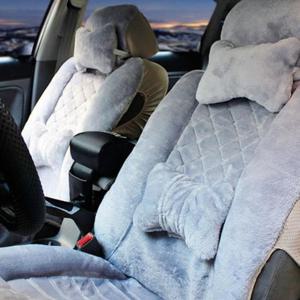 자동차시트 그레이 품절 코니 리본 쿠션 누빔 겨울시트