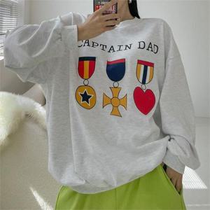 [강물처럼]아이우먼 컬러메달박스맨투맨 MAN373M210 빅사이즈 (9