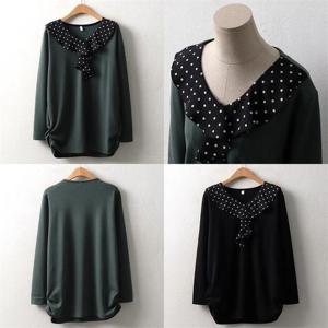 [강물처럼]위쉬몰 MN 땡땡이프릴블라우스(7536H210) 빅사이즈 (9