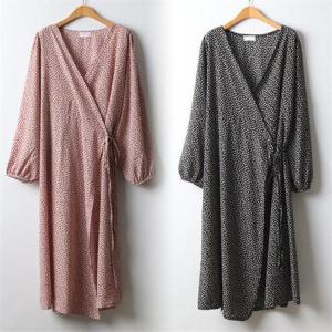 [강물처럼]위쉬몰 CH 아리플라워랩롤원피스(J310H210) 빅사이즈