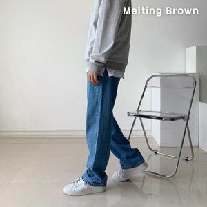 [로즈블로썸][멜팅브라운] 남자 세미와이드 청바지  통바지 ad31