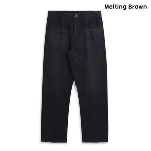 [로즈블로썸][멜팅브라운] 남성 세미와이드 청바지 통바지 ad21