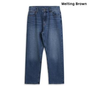 [로즈블로썸][멜팅브라운] 남성 통바지 세미와이드청바지 ad21 (