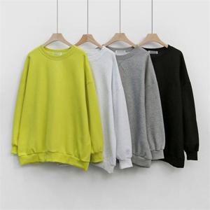 [강물처럼]빅사이즈사랑해요 K455L210 컬러기모라운드맨투맨 NO