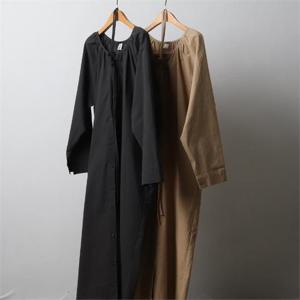 [강물처럼]빅사이즈사랑해요 J298L210 셔링버튼셔츠롱원피스 KY