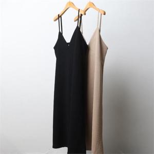 [강물처럼]빅사이즈사랑해요 J297L210 골지브이넥끈롱원피스 HG