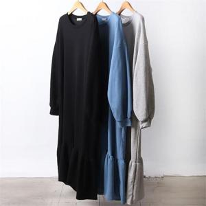 [강물처럼]빅사이즈사랑해요 F571L210 러블리밑프릴면원피스 RA