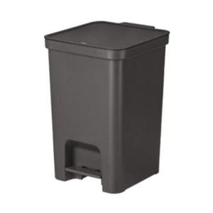 리템 페달형 휴지통 다크그레이 13L