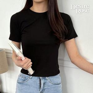 [디자이어로즈]여성 크롭반팔티 슬림반팔티 여름쫄티 (9932235A)