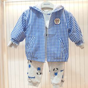 [해피랜드]루카체크점퍼 HY1231P2