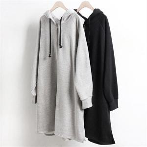 [강물처럼]빅사이즈사랑해요 w143L210 기모 무지 후드 집업 WW (