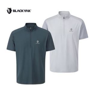 블랙야크 남성 기능성반팔티 남성 블랑 집업 반팔티 1BYZTMU005