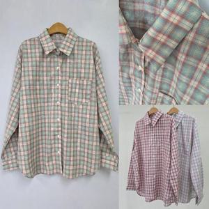 [강물처럼]위쉬몰 WB 클래식봄체크카라남방(U101H503) 빅사이즈