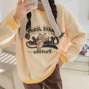 [강물처럼]아이우먼 브레이브배색맨투맨티 MAT597M503 빅사이즈