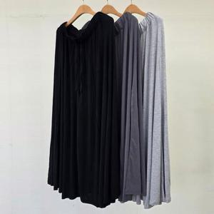 [강물처럼]빅사이즈통바지 U085L503 스테이와이드실키팬츠 RA (3