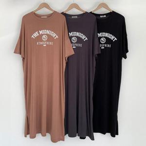 [강물처럼]빅사이즈반팔원피스 Q948L503 미드나잇오버박스원피스