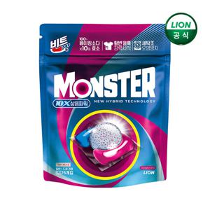 비트 캡슐세제 몬스터팟 10X 삶음파워 유칼립투스러쉬 25입 파우치 1개