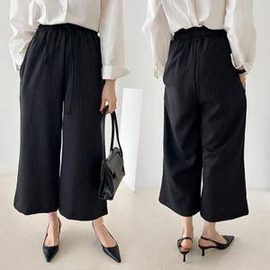 [강물처럼]위쉬몰 EM 바삭줄지와이드팬츠(P060H503) 빅사이즈 (3