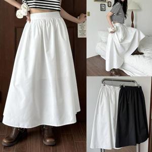 [강물처럼]위쉬몰 LT 베리셔링플레어롱스커트(U149H503) 빅사이