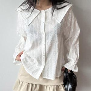 [강물처럼]아이우먼 메이카라레이스블라우스 LTU153M503 빅사이