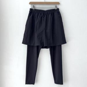 [강물처럼]빅사이즈바지레깅스 U138L503 커버블랙레깅스반바지 R